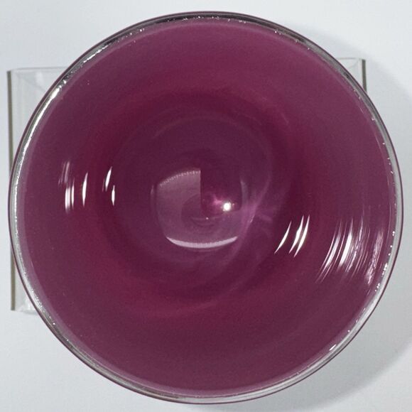 Glassybaby BFF Pink Candle Holder Triskelion w/Tag Mauve Glass Hand Blown Gift - Picture 2 of 4